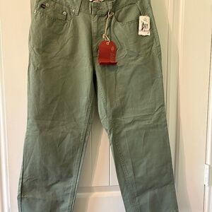 Polo Jeans Green capri/crop pants Sz-6
